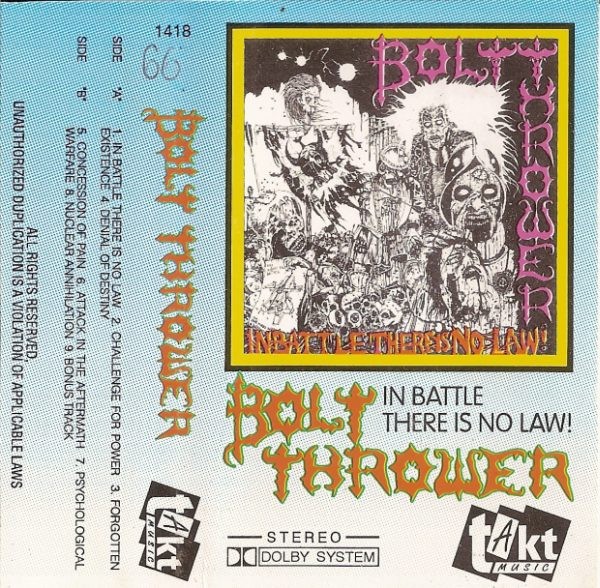 Bolt Thrower – In Battle There Is No Law! (2020) Cassette Album